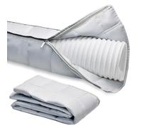 Isolation du tuyau d'échappement, housse de tuyau de climatisation portable avec double fermeture éclair, accessoires de fenêtre pour climatisation, tuyau d'évacuation AC 5,1-5,9 pouces