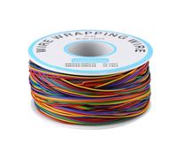 Isolation Durable 280M Wrapping Test Cable 30AWG 8 fils en cuivre plaqué étain Câble de démarrage pour planche à pain pour test électronique avec bobine en plastique électrique