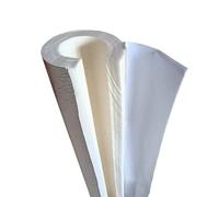 Isolation en mousse de 50 mm d'épaisseur, feuille d'aluminium auto-adhésive pour protection contre le gel en extérieur, tube antigel pour tuyaux d'eau