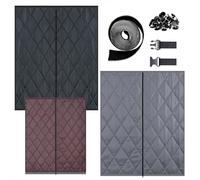 Isolation Fenetre Film Isolant Fenetre Joint Fenetre Isolation Hiver Tissu Oxford Protection Fenetre Anti Froid Fermeture éclair Centrale 100cm 110cm 120cm 130cm 140cm 150cm 160cm(Marron,75x80cm)