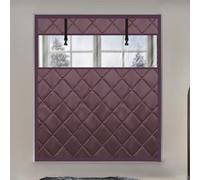 Isolation Fenetre Protège Contre le Froid,Kit de Film d'isolation Thermique,Couverture Isolante pour Fenêtres d'hiver,Rideau Thermique Isolant(Brun,110x150 cm)