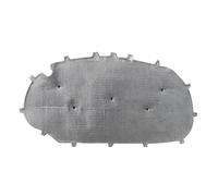 Isolation Moteur Avant Compatible Avec VW Pour Golf 6 2008 2009 2010 2011 2012 2013 Capot Avant De Voiture Isolation Phonique Coussin En Coton Tapis Chauffant Boucles(Silver)
