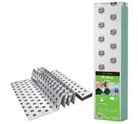 Isolation phonique 5 m² 5 mm avec AquaStop, tapis de pose pour parquet et stratifié, sous-couche de film chauffant idéal pour chauffage au sol électrique, haute résistance à la pression