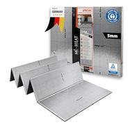 Isolation phonique de 30 m², 5 mm, avec AquaStop, tapis de pose pour parquet et stratifié, sous-couche de film chauffant, idéal pour chauffage au sol électrique, haute résistance à la pression