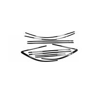 Isolation Phonique Joint Voiture Bande Moulage Fenêtre Extérieure Noire Acier Inoxydable Garniture Couverture Latérale Seuil Pour A4 Pour Allroad Wagon Pour Avant 2017-2024 10 Pièces