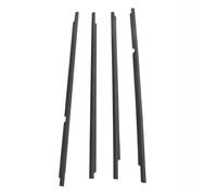 Isolation Phonique Joint Voiture Pour Land Pour Cruiser 2007-2019 LC200 Joint D'étanchéité Extérieur Ceinture Porte 4 Pièces Caoutchouc Fenêtre Noir Ou Chromé(Black)