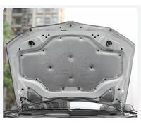 Isolation phonique thermique coton capot Tapis de protection pour capot avant voiture isolation thermique phonique coton pour BMW X3 G01 X4 G02 (2018-2021)(Argent)