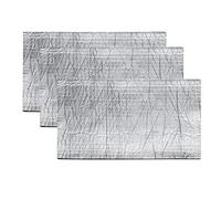 Isolation Phonique Voiture 6 Feuilles 1cm Aluminium Noir