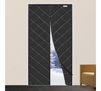 Isolation Porte Magnétique, Disponible dans toutes les tailles, au froid et au bruit, adapté aux animaux domestiques, convient aux pièces climatisées, 95 x 225cm Noir