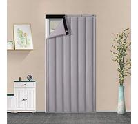 Isolation Porte Rideau,Épaissir Coton Rideau De Porte,Hiver Isolation Thermique Oxford Bruit Chaleureuse Coupe-Vent Tentures,Approprié Au Patio De Couloir ( Color : Gray , Size : 120*200cm/47*79inch )