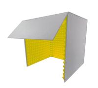 Isolation Shield, Desktop Soundproof Cover, Top Enclosed Foldable Recording Booth, Self Made Sound Booth Box, Vocal Absorbing Shield, Reduce Noise Background Sounds, Separate Work Space