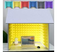 Isolation Shield, Portable Sound Booth, Desktop Soundproof Cover, Microphone Isolation Booth Cube, for Home Studio, Music Recording, Podcasting, Acoustical Treatments