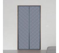 Isolation Thermique Porte 138 x 255 cm Isolation Rideau Porte avec Magnétique avec Magnétique Fermeture Automatique pour L'Été et L'Hiver, gris argenté