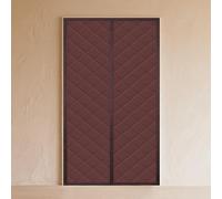 Isolation Thermique Porte 97 x 192 cm Vent et Insonorisant Magnétique Rideau de Porte Sans Perçage, Étanche, Adapté Aux Animaux Domestiques pour L'Été et L'Hiver, brun