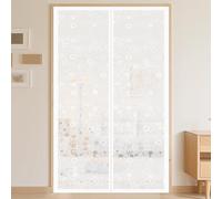 Isolation Thermique Porte Anti Froid et Chaleur Magnétique, Rideau de Porte Isolant Thermique, Fermeture Automatique,pour Portes de Cave, Balcon et Terrasse