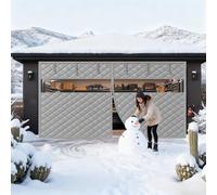 Isolation Thermique Porte De Garage, Rideau De Porte Magnétique À Isolant Thermique, Couverture D'isolation D'écran De Porte Coupe-Vent Et Chaud(Grays,305x274cm)