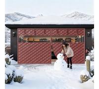 Isolation Thermique Porte De Garage, Rideau De Porte Magnétique À Isolant Thermique, Couverture D'isolation D'écran De Porte Coupe-Vent Et Chaud(Browns,400x300cm)
