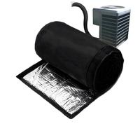 Isolation Tuyau Climatiseur - Pipe De Réduction De La Chaleur Tuyau De CA, Enveloppe De Ventilation Flexible | Accessoire De Couverture De Tube D'échappement À L'épreuve De Poussière, Concept