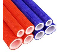 Isolation Tuyaux Chauffage ，isolation des tuyaux, mousse souple,Tuyau D'isolation for Extérieures, Housse d'isolation de tuyau d'eau en mousse,Paquet de 100 morceaux,7mmTHK,1.5m(Blue,25mmID)