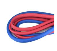 Isolation Tuyaux de 6/10/13/16/19/20/25/32/34/43/48/60 mm ID, Isolant Tube rouges et bleues, Manchon de Tuyau D'isolation pour tuyaux d'eau chaude et froide(Rouge,ID6mm x T15mm)