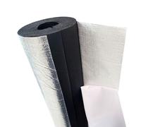 Isolation Tuyaux De Flexible, Tuyaux en Mousse Auto-scellant pour Chauffage et Sanitaire, Manchon De Protection avec Feuille D'aluminium ID 22~114.0mm pour Tuyaux Extérieur(60mm x 15mm x 92cm)