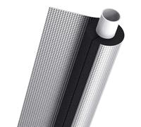 Isolation Tuyaux Feuille D'aluminium Longueur 37.4 in épaisseur 0.59 in Manchon Isolant en Mousse Flexible Chauffage Sanitaire Climatisation Economie D'énergie Mousse Tube(ID1.06in(27.0 mm))