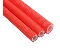 Isolation tuyaux Flexible Imperméable Mousse Tube Éponge Protectif Manchon ID 16/20/25/32mm Isolant Tuyau Chauffage et la Climatisation Tuyau d'eau Antigel(Rouge,16mm ID)
