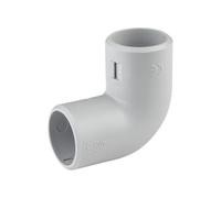 Isolation tuyaux | Gaine | Connecteur Tube|Tubage | Raccord Manchon Câble | Tuyau PVC Rigide | Sachet avec Accroche De 2 Coudes Equerres IRL D25mm Gris 429246, 25 mm | DEBFLEX 429246