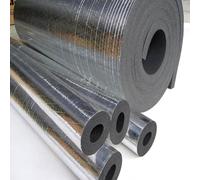 Isolation Tuyaux Mousse - Gaine Isolante pour Tuyaux D'eau Avec Revêtement en Aluminium 95cm, 25/34/60mm ID, pour Climatisation Solaire Extérieure et Conduites D'eau Chaude(3-1/2"*1.18"-3.1Ft)