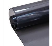 IsolaY 1.0 mm PVC Nappe Ronde Transparente Table Film Pad Tapis De Table Nappe en Verre Souple Table À Manger,Black,120CM