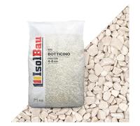 Isolbau Botticino Gravier décoratif 25 kg - Gravier de marbre, 4 à 8 mm, pierres décoratives pour jardin, tapis en pierre, graviers d'aquarium, pierres naturelles de jardin, gravier d'étang pour