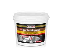 Isolbau BP85 Enduit de peinture pour extérieur et intérieur (graphite, brun rouge) 5 kg - Enduit décoratif mosaïque résistant au gel, imperméable et résistant aux chocs
