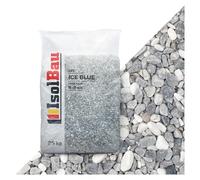 Isolbau - Gravier décoratif 25 kg - Gravier de marbre 4-8 mm - Pierres décoratives pour jardin, tapis de pierre, gravier pour aquarium, gravier décoratif, pierres naturelles, gravier de jardin