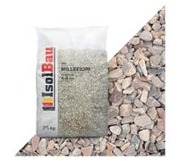 Isolbau - Gravier décoratif 25 kg - Gravier de marbre 4-8 mm - Pierres décoratives pour jardin, tapis de pierre, gravier pour aquarium, gravier décoratif, pierres naturelles, gravier de jardin