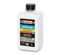 Isolbau IsoGrund Solution d'apprêt acrylique à faible poids moléculaire, prête à l'emploi, pour l'intérieur et l'extérieur, pour apprêt professionnel, 1 l