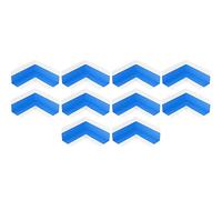 Isolbau Lot de 10 bandes d'étanchéité d'angle étanches P2 pour sanitaires, douche, salle de bain, carrelage, balcon - Pour intérieur et extérieur - Gris