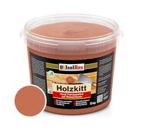 Isolbau - Mastic à bois 5 kg - Mastic de bois pour extérieur et intérieur - Mastic de réparation en bois - Mastic de réparation de bois - Mastic prêt à l'emploi en bois - Séchage rapide - Acajou (N°