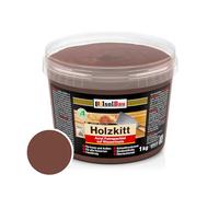 Isolbau Mastic bois 1 kg - Mastic pour extérieur et intérieur - Mastic de réparation - Mastic prêt à l'emploi - Séchage rapide - Palissandre (n° 13)
