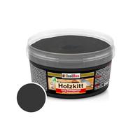 Isolbau Mastic pour bois 250 g - Mastic bois extérieur et intérieur - Mastic de réparation pour bois - Mastic de réparation pour bois - Mastic prêt à l'emploi - Séchage rapide - Noir (n° 23)
