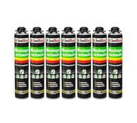 Isolbau - Mousse de construction 7 x 750 ml de mousse polyuréthane monocomposant pour pistolet - Isolation et étanchéité pour l'intérieur et l'extérieur