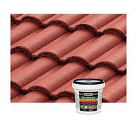 Isolbau Peinture pour toit - 1,5 kg - Couleur RAL - Peinture de façade Nano - Résistante aux intempéries - Sans solvants, imperméable, résistante aux UV - Rouge rustique