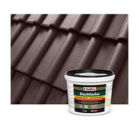 Isolbau Peinture pour toit - 12 kg Couleur RAL Peinture de façade Nano Laque pour toit Peinture de soubassement Résistante aux intempéries - Sans solvants, Imperméable, Résistante aux UV - Marron