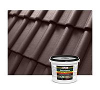 Isolbau Peinture pour toit - 4 kg - Couleur RAL - Peinture de façade Nano - Résistante aux intempéries - Sans solvants, imperméable, résistante aux UV - Marron