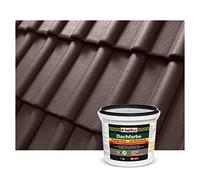 Isolbau Peinture pour toit - 7 kg - Couleur RAL - Peinture de façade Nano - À base d'eau - Sans solvants - Imperméable - Résistant aux UV - Marron