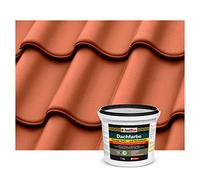 Isolbau Peinture pour toit - 7 kg - Couleur RAL - Peinture de façade Nano - À base d'eau - Sans solvants - Imperméable, résistante aux UV - Rouge brique