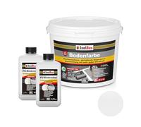 Isolbau Revêtement de sol en polyuréthane 2K pour sols intérieurs et extérieurs - Peinture de sol blanche avec 2 liants en polyuréthane pour garages, ateliers, caves - Revêtement de sol de garage