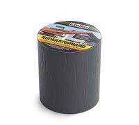 Isolbau Ruban de réparation en butyle - 150 mm x 10 m - Ruban d'étanchéité pour toit, trou, tuyau, camping-car - Protection imperméable contre la corrosion et les intempéries - Ruban adhésif