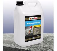 Isolbau Verre à eau de potassium 28/30° - 5 litres de solution de silicate de potassium comme base adhésive et pour l'étanchéité - Résistant aux intempéries pour l'intérieur et l'extérieur
