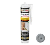 Isolbau Zement-Fix 1 x 300 ml Mastic colle ciment gris béton Express - Mastic pour joints et fissures en intérieur et extérieur, cartouche