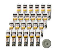 Isolbau Zement-Fix Express Lot de 24 cartouches de mortier de réparation pour joints et fissures Gris ciment 300 ml